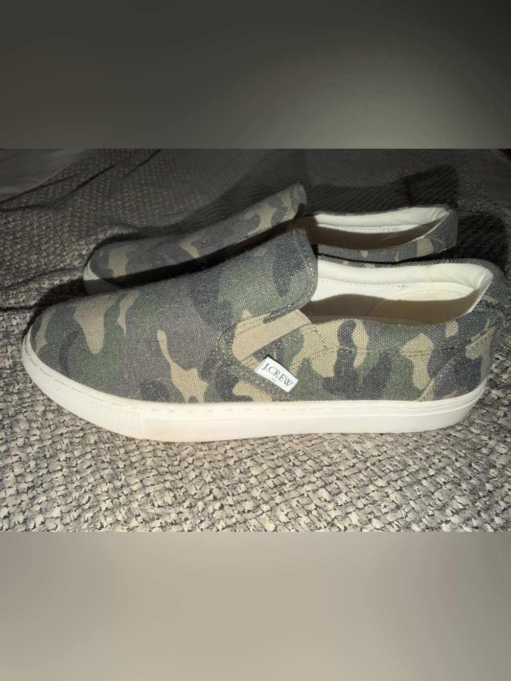 J. Crew woman’s Slip-On Sneakers - Green Camo